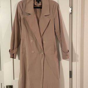 Halogen Dusty Pink Trench Jacket - XSmall